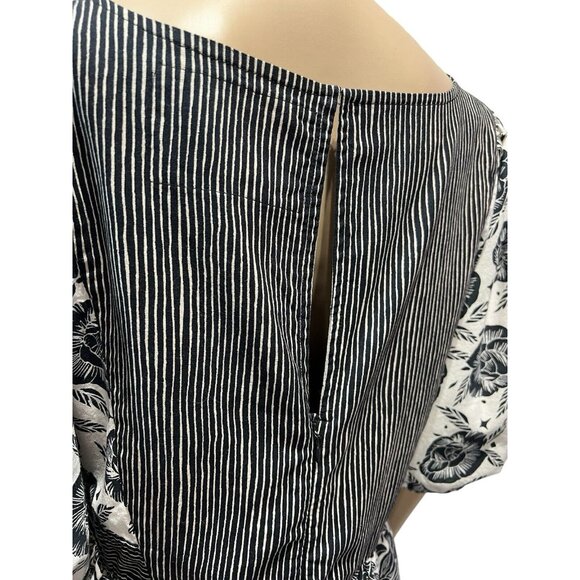 ANTHROPOLOGIE Bloomingprint Dress Adrienne Flounced Midi Floral Size 14 Pockets - Picture 8 of 13